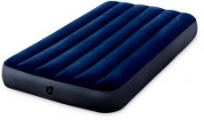 Надувной матрас Intex Classic Downy Airbed Fiber синий, 1910х990 мм