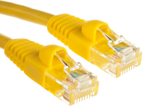Сетевой кабель Patch cord molded 5E Copper 1m Yellow